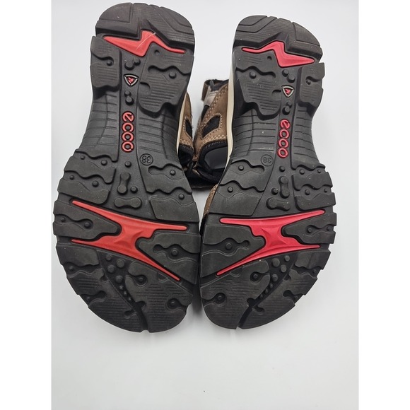Womens Ecco Yucatan Sandals Offroad Size 7 US Euro 38 Birch - Picture 4 of 5